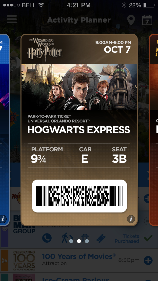 Ticket for Hogwarts Express