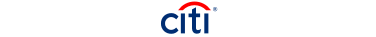 Citi logo, blue version on white background.