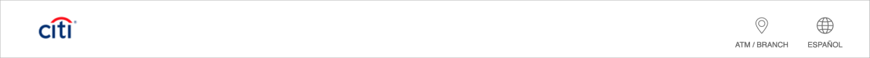 Standard site header. White background with blue Citi logo.