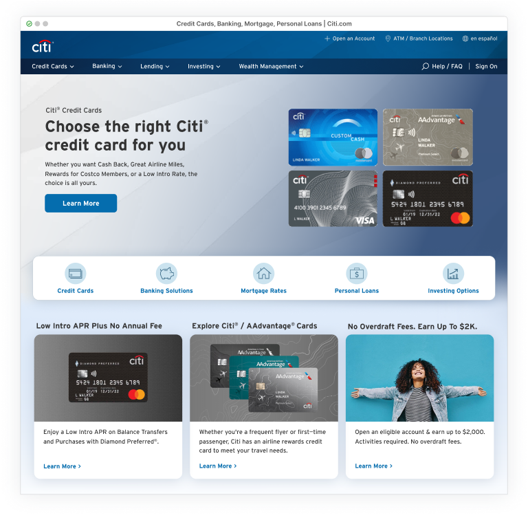 Homepage — Redesign