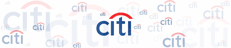Multiple Citi logos all over and at different transparencies. The central one right in the middle at full 100%.