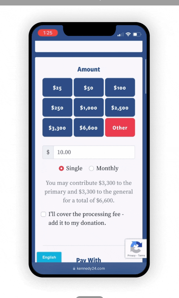 Animated Mobile View interactions