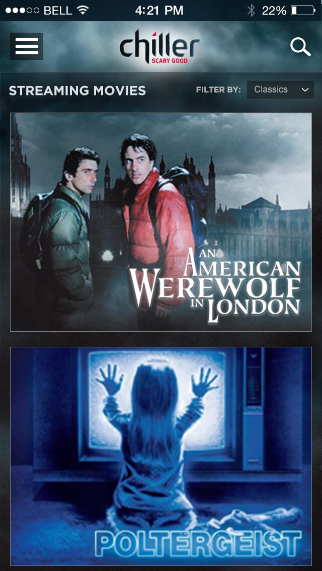American Werewolf and Poltergeist in view