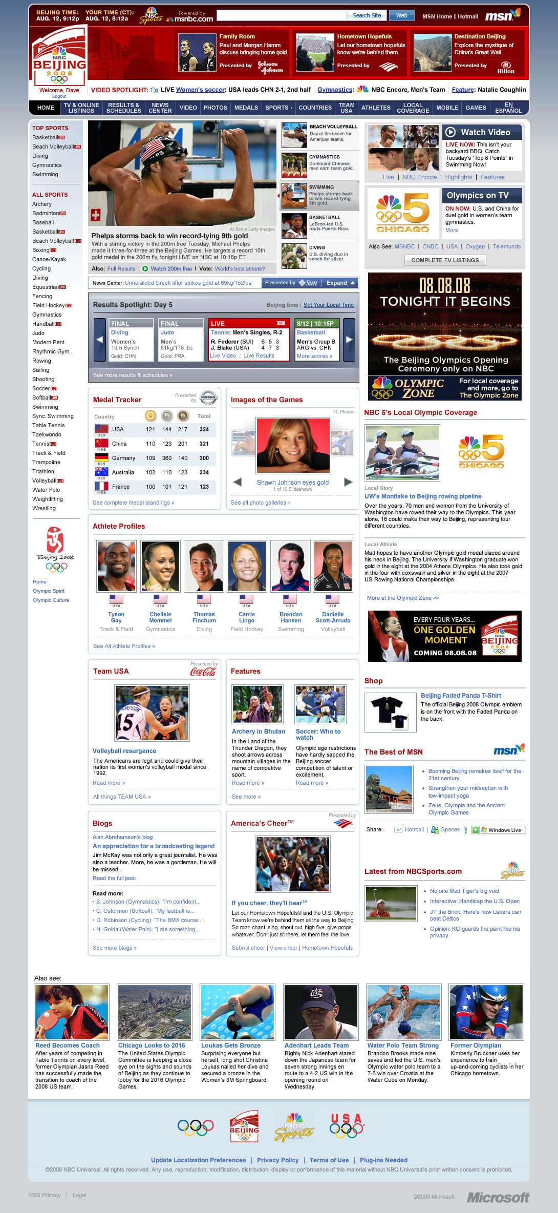 Full main page