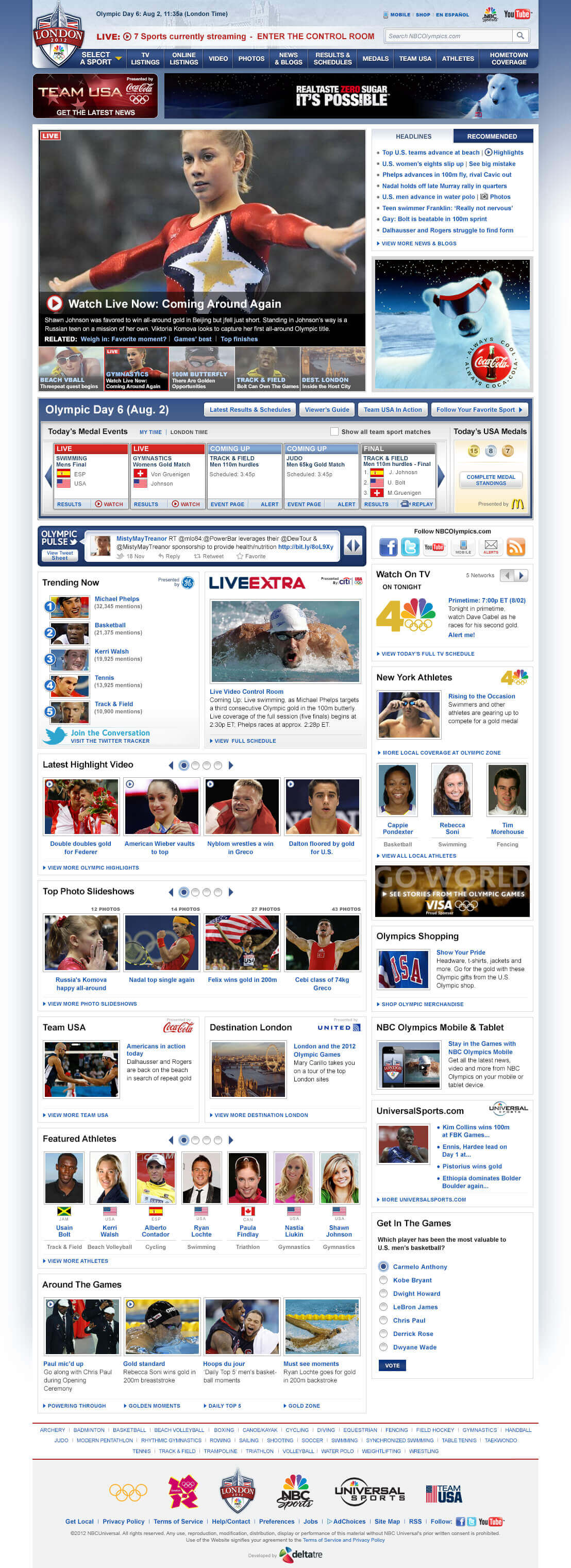 Full Homepage showcasing key modules