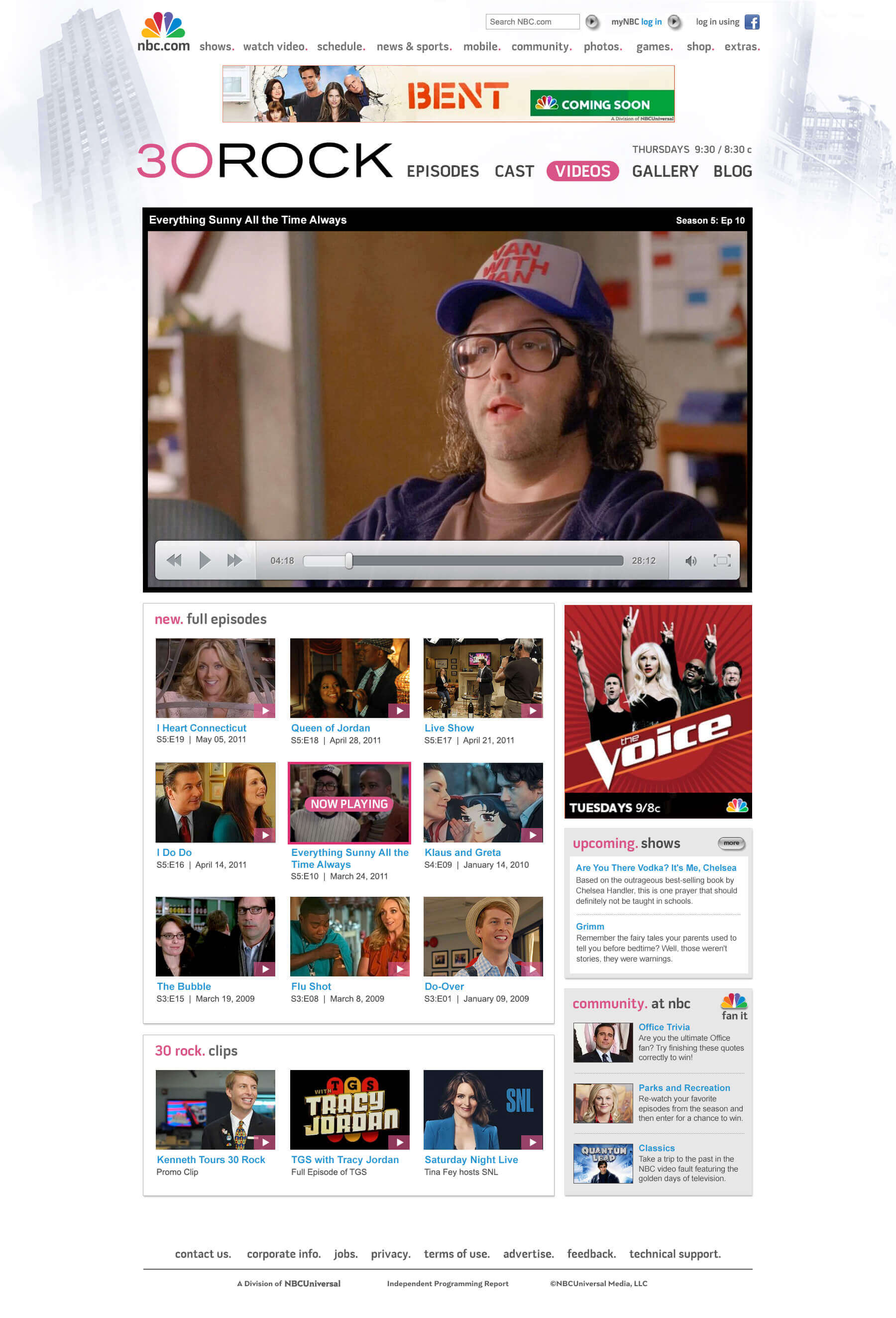 Video playing 30 Rock Episode