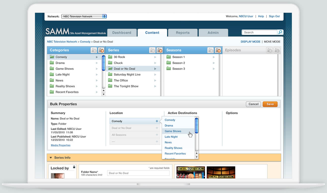 Laptop Showcasing video player