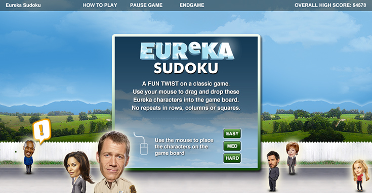 Intro page with directions