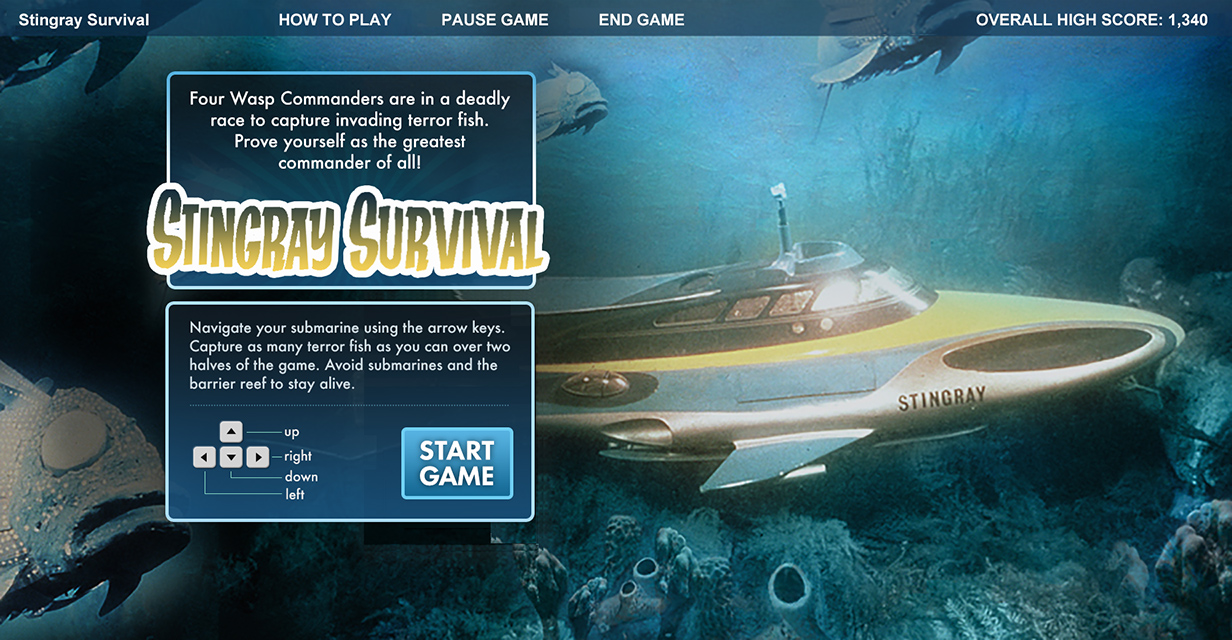 Intro page with directions