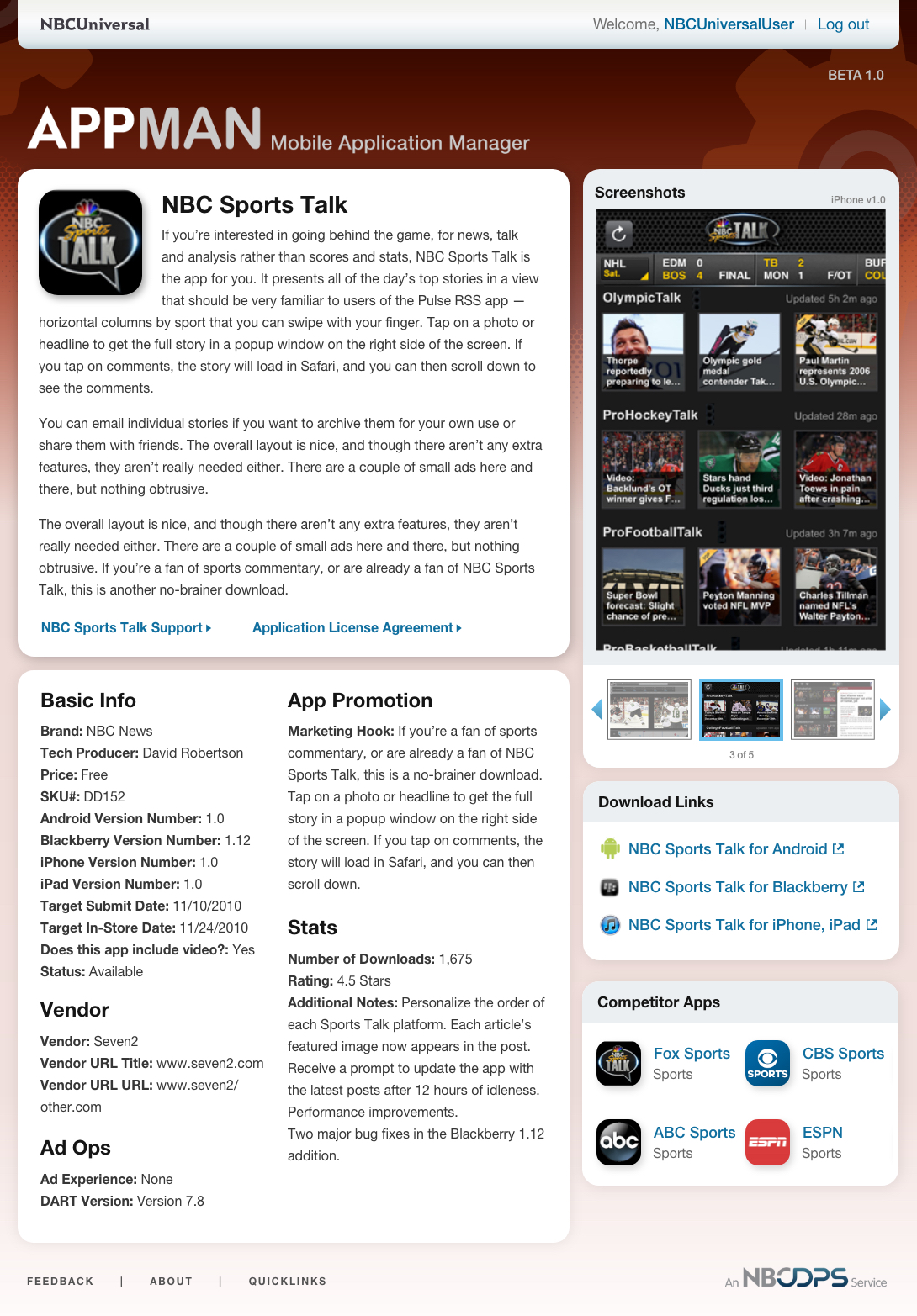 NBC Sports Talk App details