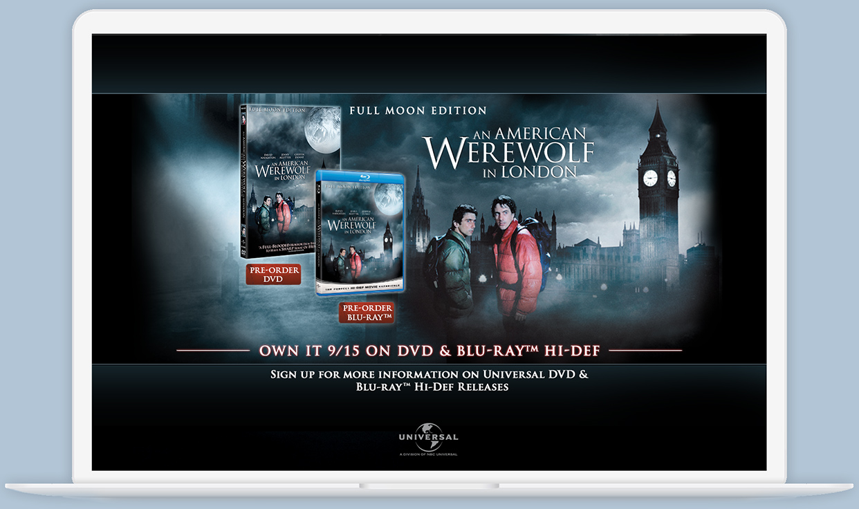 Laptop with movie montage images