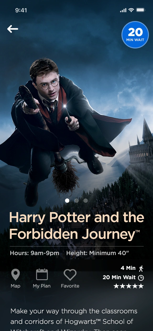 Harry Potter and the Forbidden Journey Screen